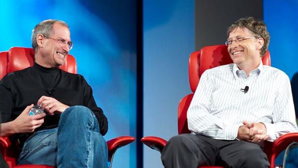Bill Gates va Steve Jobs anh 1