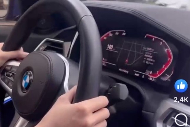 Xac minh clip co gai lai BMW toc do 140 km/h o TPHCM hinh anh