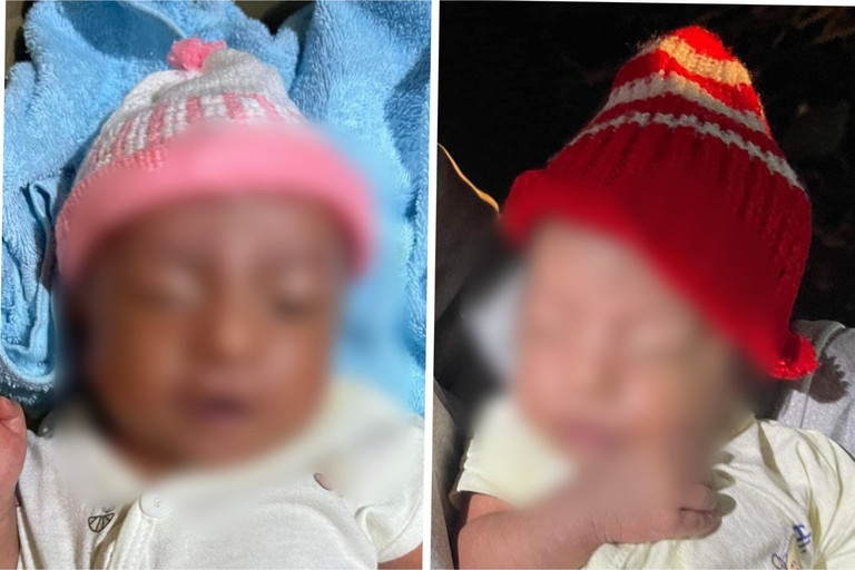 Me don than bo roi 2 be so sinh kem la thu trong dem Giang sinh hinh anh