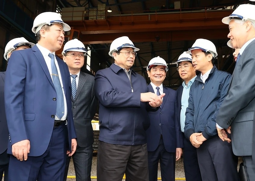 Thu tuong tham, kiem tra hoat dong cua Nha may Gang thep Cao Bang hinh anh