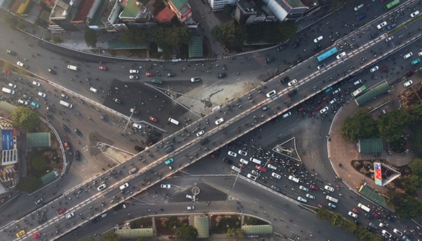 Ha Noi de xuat 8.500 ty lam duong tren cao tu Nga Tu So den Cau Giay hinh anh