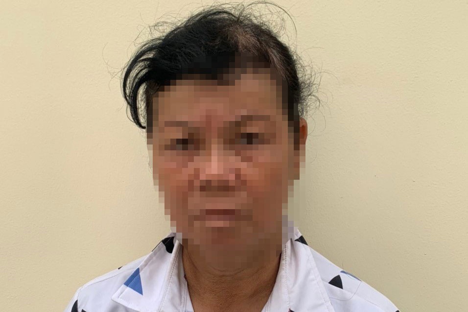 Nguoi phu nu dan dung vu trom gia de lay tien cua gia dinh di tra no hinh anh