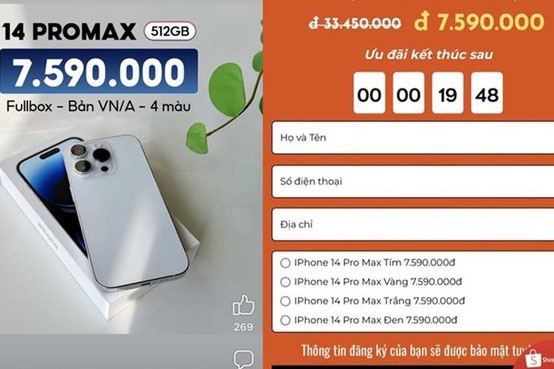 Quai chieu cua duong day lua ban dien thoai iPhone gia re hinh anh