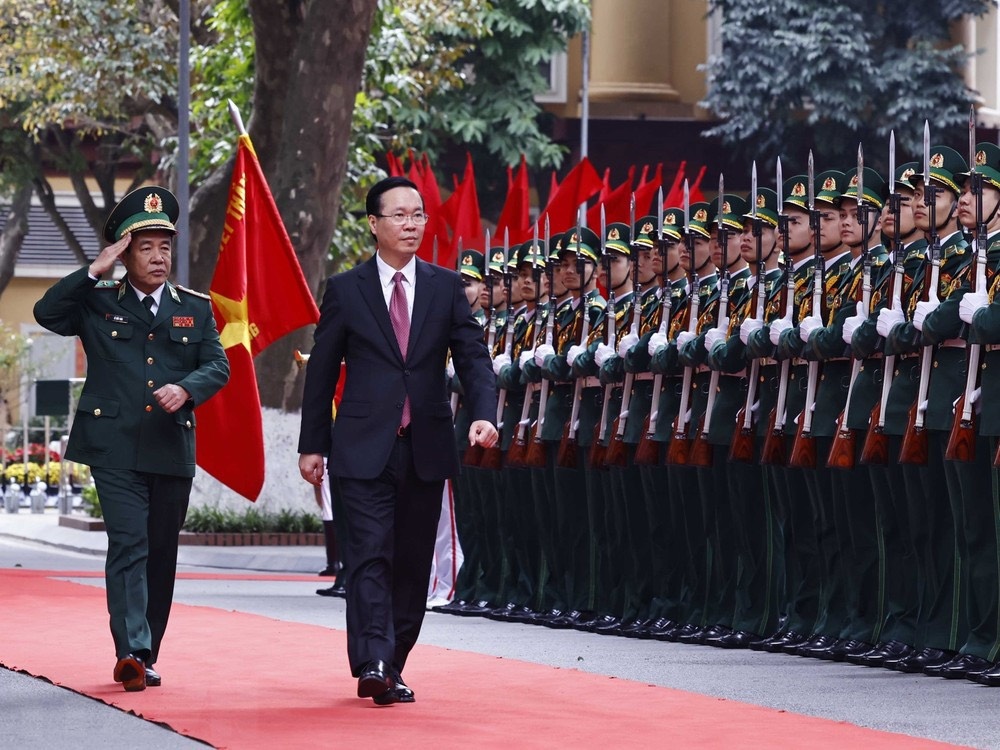 Chu tich nuoc du Le ky niem 65 nam Ngay Truyen thong Bo doi Bien phong hinh anh