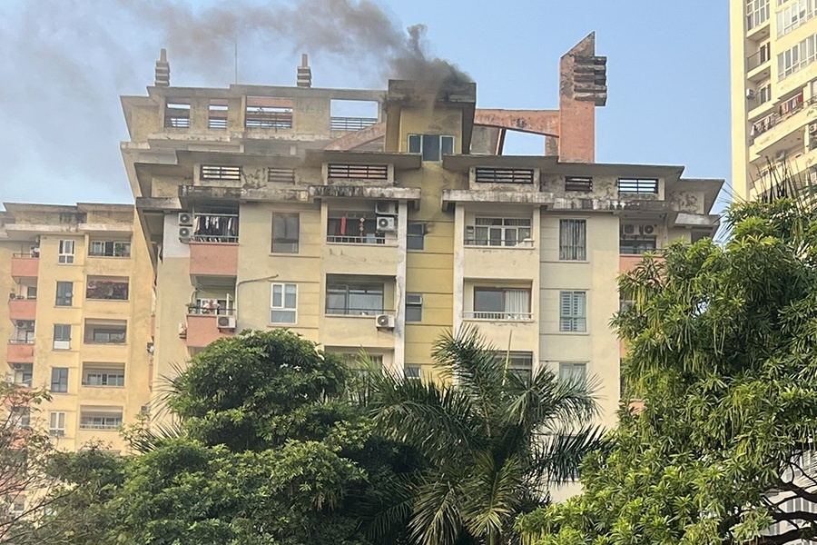 Chay nha chua rac tai chung cu o Ha Noi hinh anh