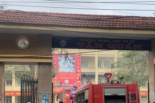 Nguyen nhan vu chay tai Truong THCS Van Quan o Ha Noi hinh anh