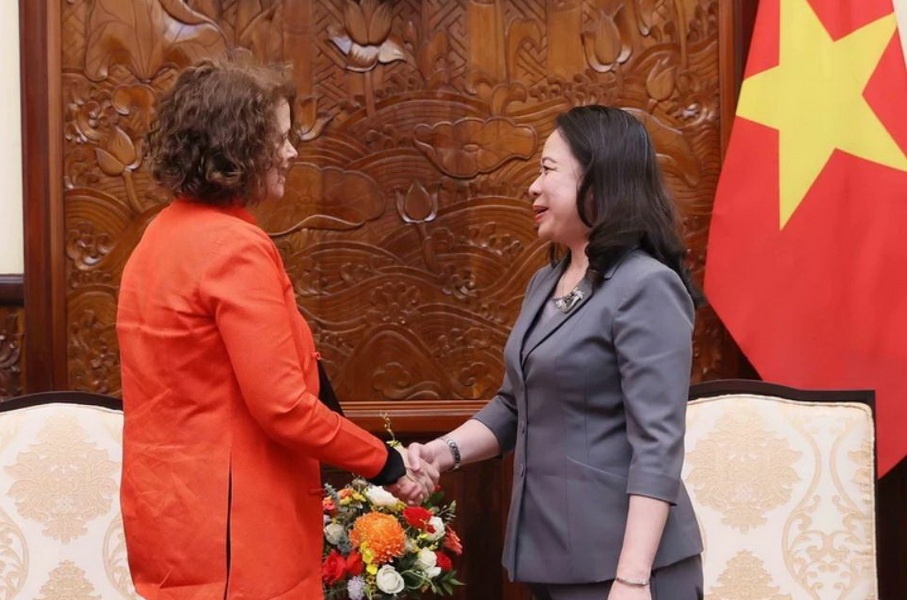 Quyen Chu tich nuoc tiep Giam doc Quoc gia WB tai Viet Nam hinh anh