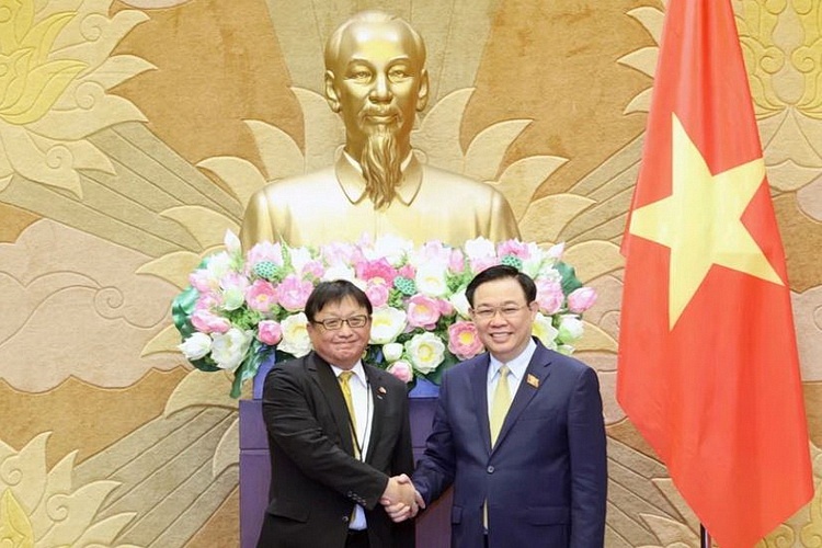 Chu tich Quoc hoi tiep Lien doan cac to chuc kinh te Nhat Ban hinh anh