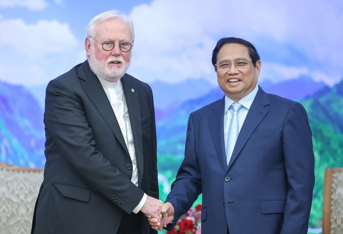 Thu tuong Pham Minh Chinh tiep Bo truong Ngoai giao Toa thanh Vatican hinh anh