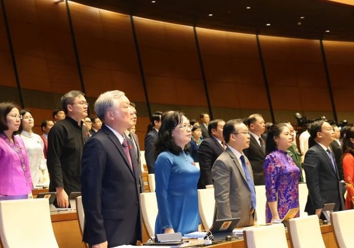 Hinh anh Phien khai mac Ky hop thu 7, Quoc hoi khoa XV hinh anh