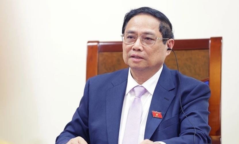 Thu tuong Pham Minh Chinh dien dam voi Thu tuong Ha Lan hinh anh