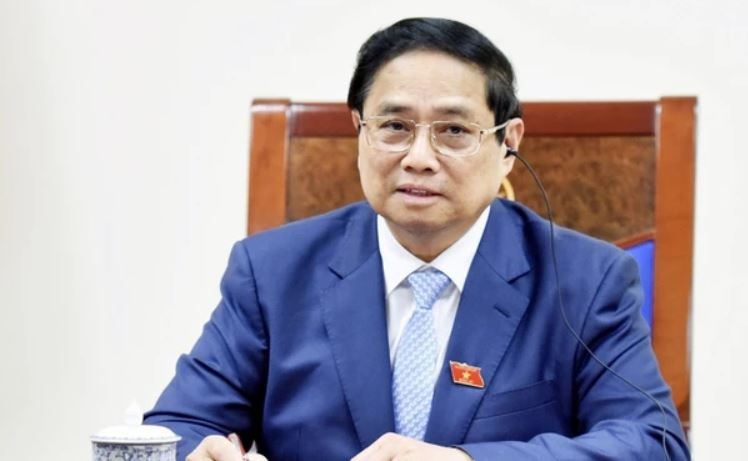 Thu tuong Pham Minh Chinh dien dam voi Thu tuong Singapore hinh anh