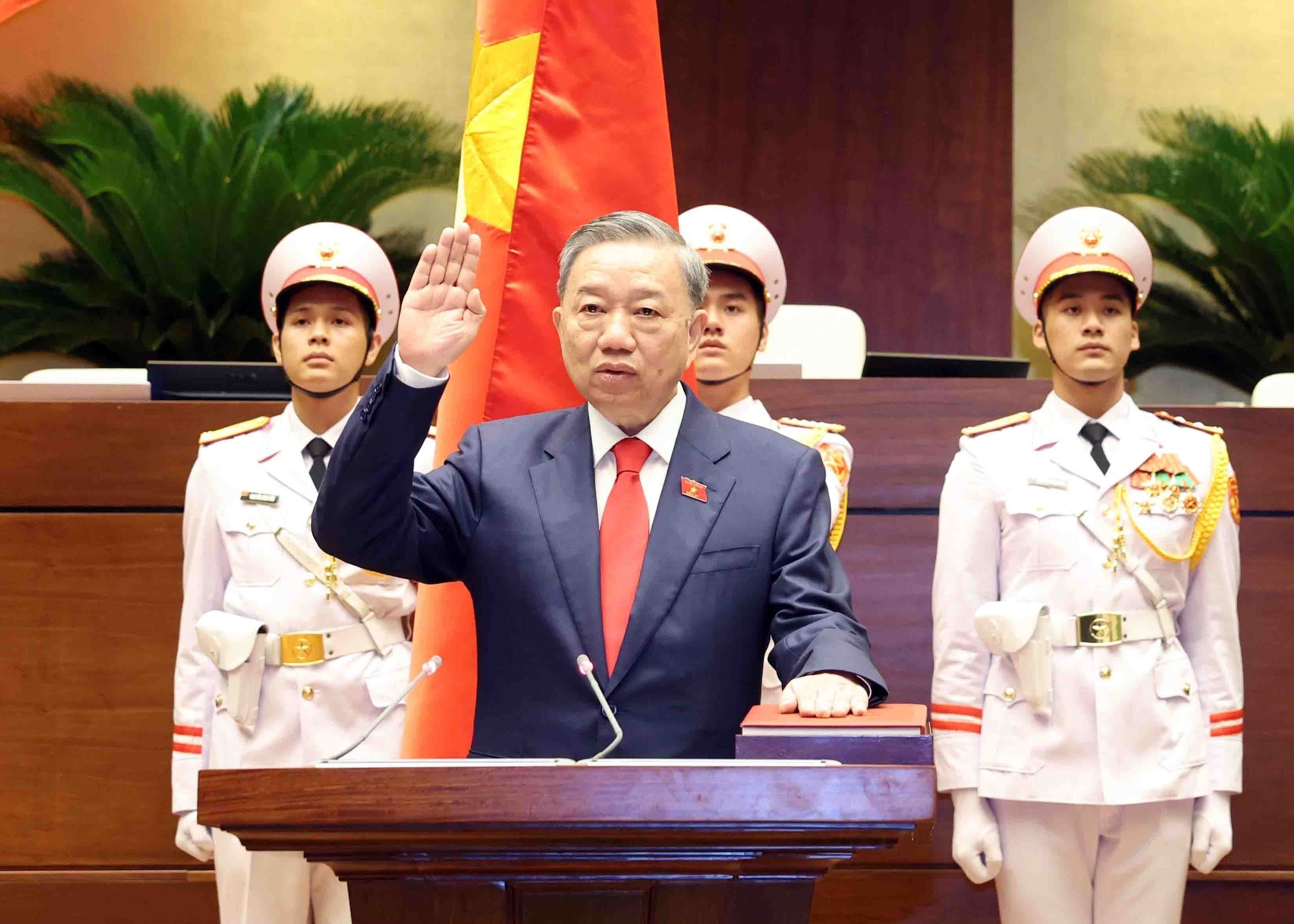 Lanh dao cac nuoc chuc mung Chu tich nuoc va Chu tich Quoc hoi hinh anh