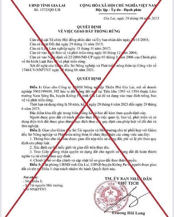 Huynh Chi Linh,  Gia quyet dinh,  Thien Phu Gia Lai anh 2