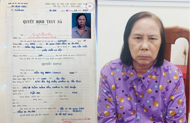 Đối tượng truy nã,  Trần Thị Hương,  TP.HCM ảnh 1 Doi tuong truy na,  Tran Thi Huong,  TP.HCM anh 1