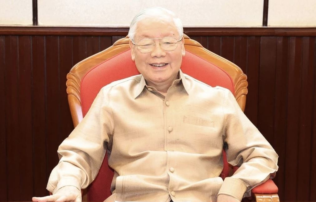 Tong Bi thu hop voi lanh dao chu chot ve nhiem vu thoi gian toi hinh anh