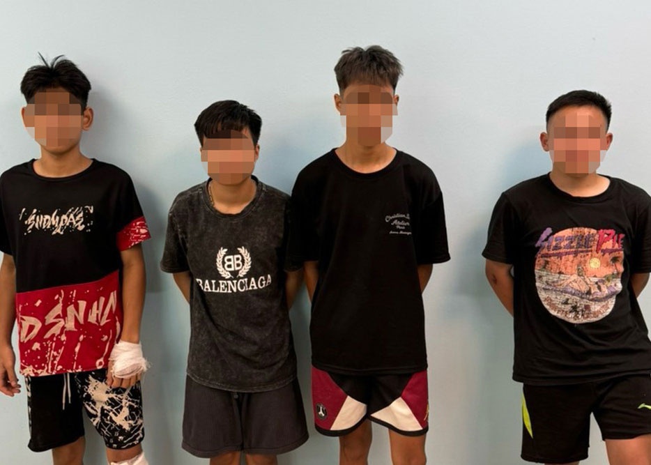 Tam giu thanh nien danh vong tren cau Nhat Tan hinh anh