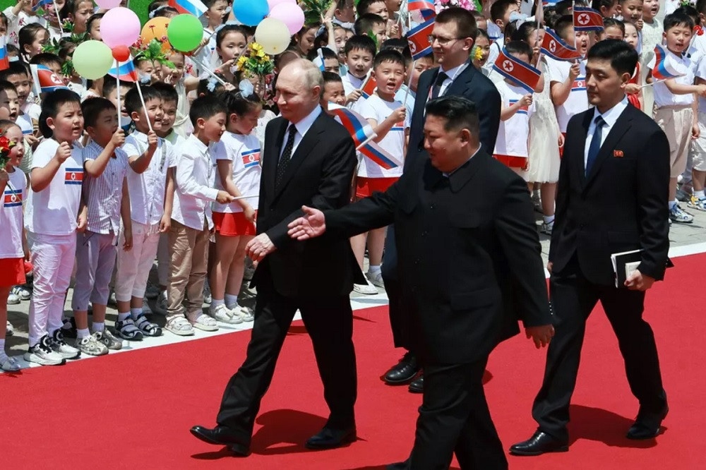 Kim Jong Un Vladimir Putin anh 1