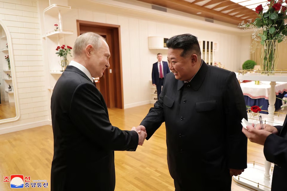 Kim Jong Un Vladimir Putin anh 2