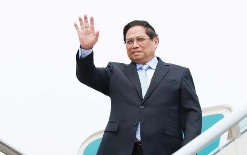 Thu tuong ket thuc chuyen du Hoi nghi WEF 15 va lam viec o Trung Quoc hinh anh