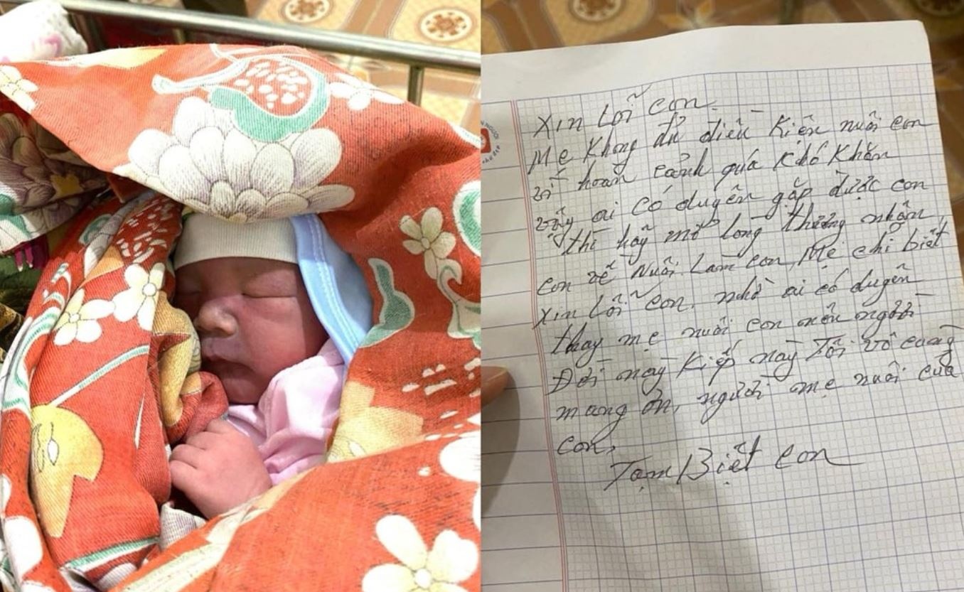 Be so sinh bi bo roi ben duong kem tam thu o Lang Son hinh anh