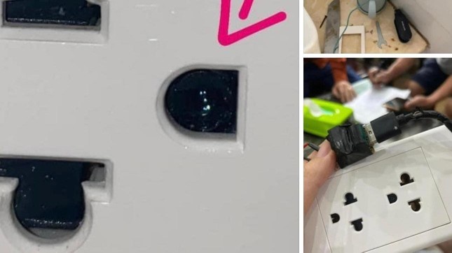 Gan camera quay len,  Ha Noi anh 1