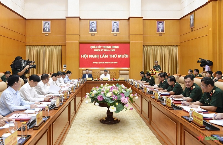 Toan van phat bieu cua Tong bi thu gui Hoi nghi Quan uy Trung uong hinh anh