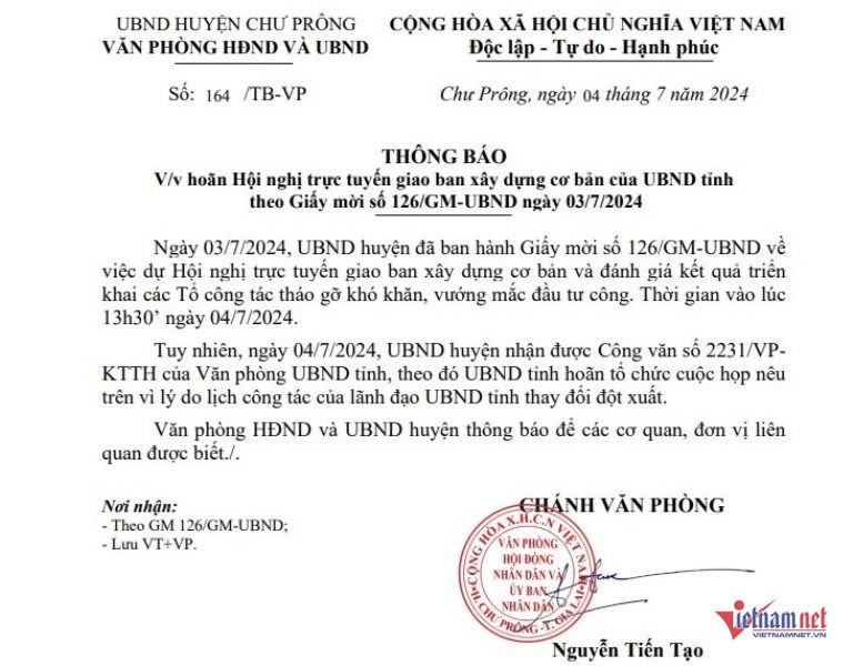 Chanh van phong,  Khoi to,  Nguyen Tien Tao anh 3