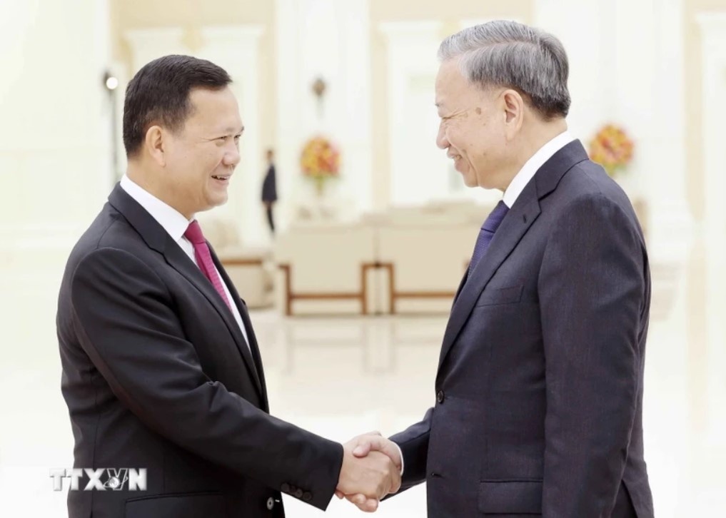 Chu tich nuoc To Lam va TT Hun Manet nhat tri tang cuong trao doi hinh anh