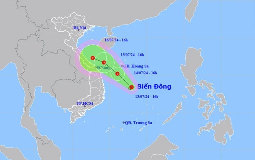 Bien Dong don ap thap nhiet doi, ca nuoc hung mua to hinh anh