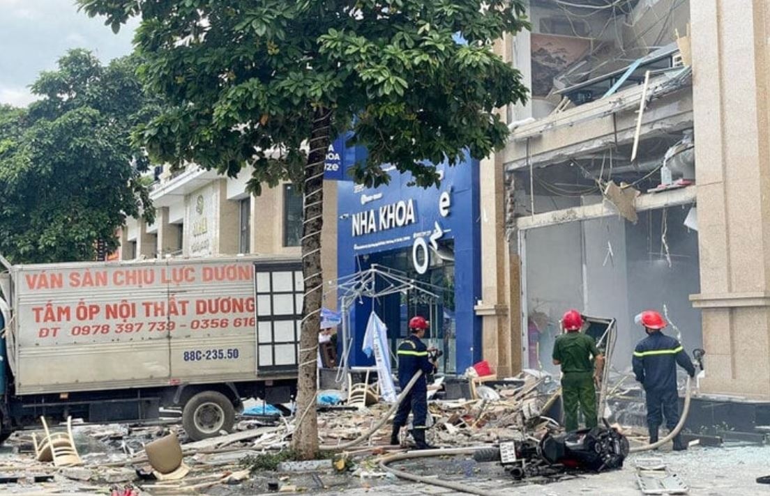 Nguyen nhan vu no nha hang o Vinh Phuc hinh anh