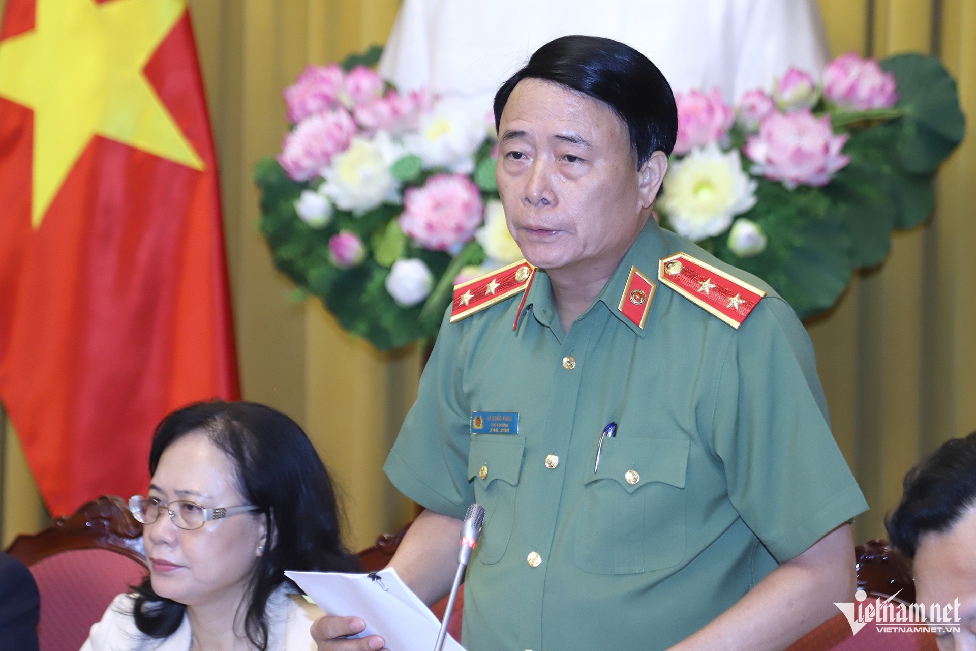 Thu truong Bo Cong an noi ve cam tuyet doi nong do con hinh anh