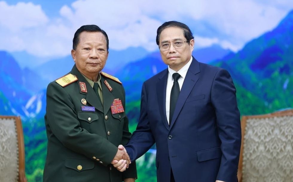 Thu tuong tiep Pho Thu tuong Lao hinh anh