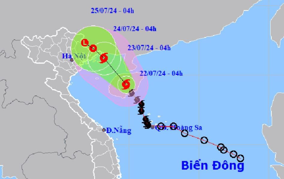 Bao so 2 di vao Vinh Bac Bo dem nay hinh anh