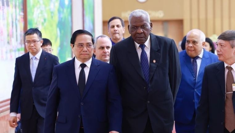 Thu tuong Pham Minh Chinh tiep Chu tich Quoc hoi Cuba hinh anh