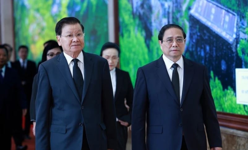 Thu tuong tiep Tong Bi thu, Chu tich nuoc Lao hinh anh