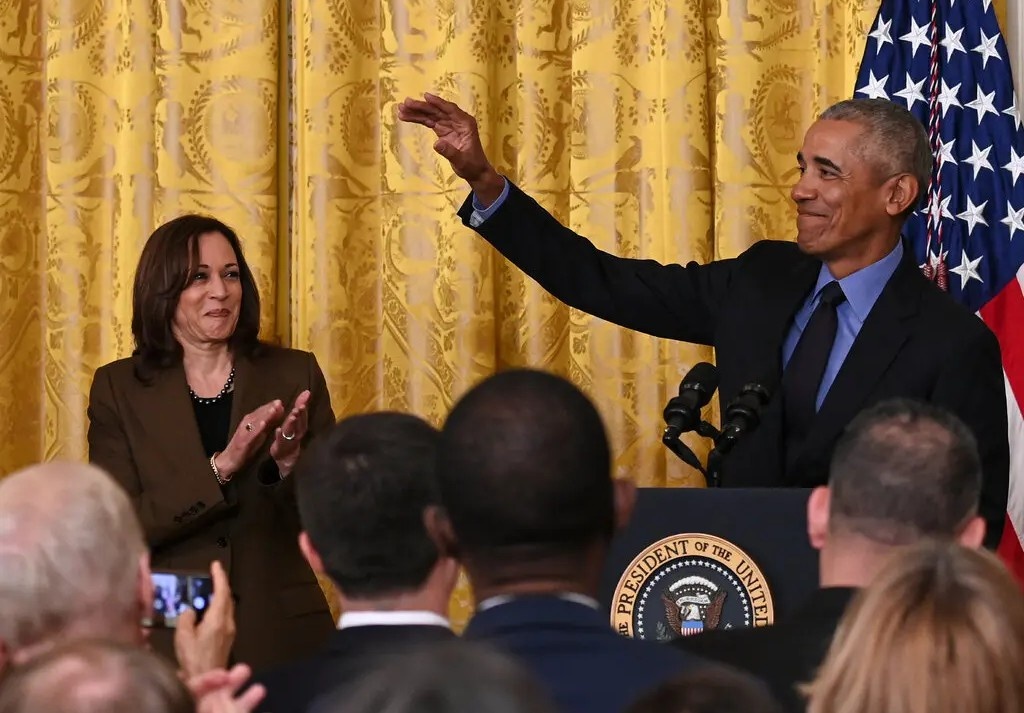 Ong Obama ung ho ba Harris tranh cu tong thong hinh anh