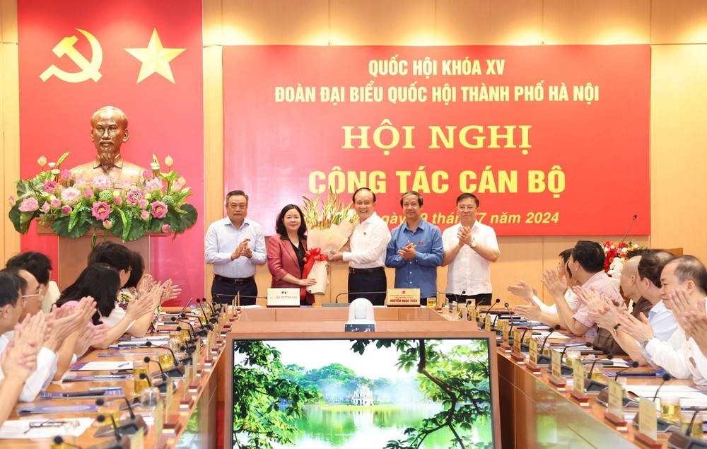 Ba Bui Thi Minh Hoai lam Truong Doan dai bieu Quoc hoi TP. Ha Noi hinh anh