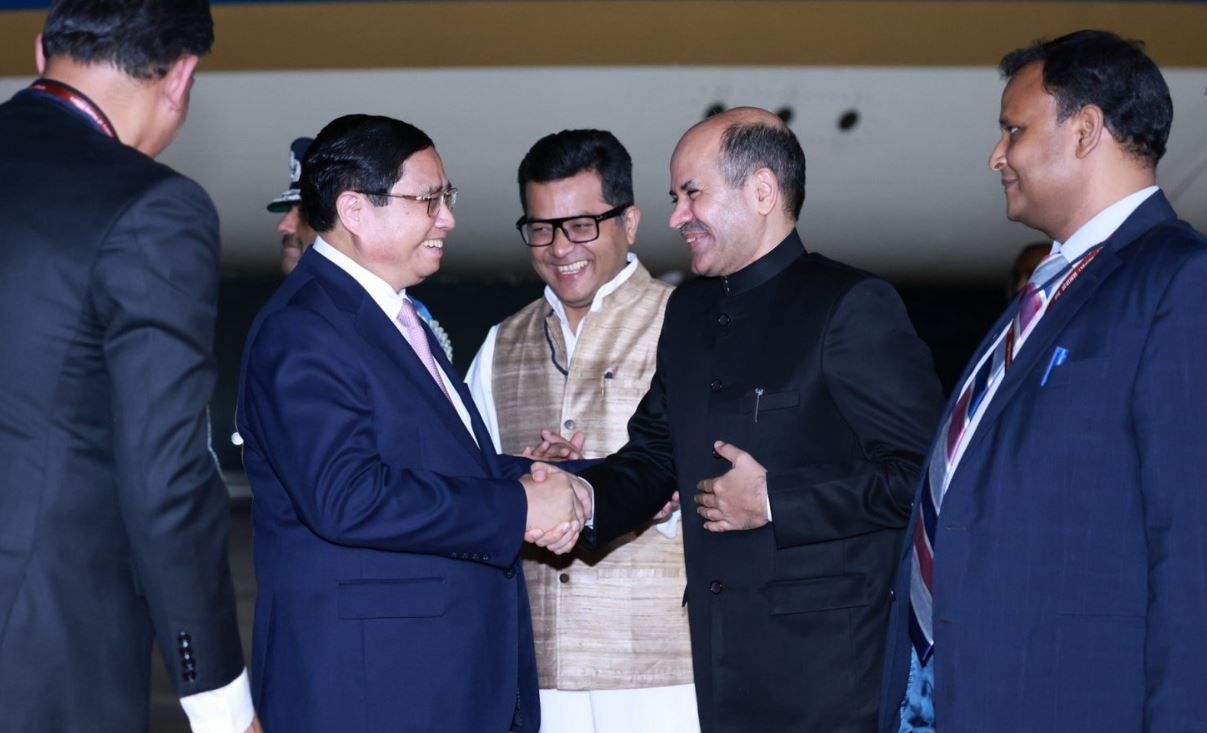 Thu tuong Pham Minh Chinh den New Delhi hinh anh