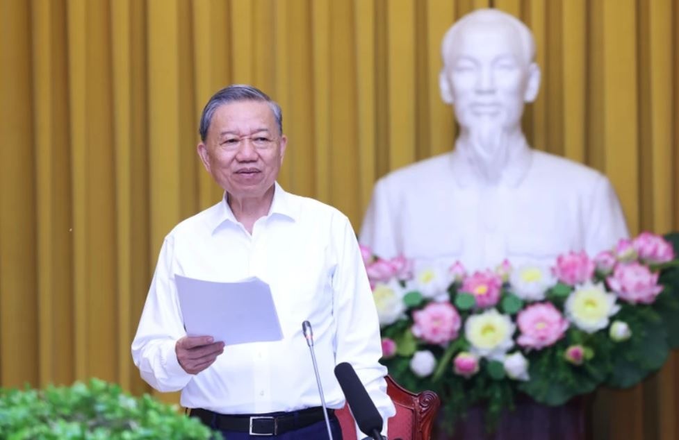 Chu tich nuoc To Lam lam viec ve cong tac thi dua, khen thuong hinh anh