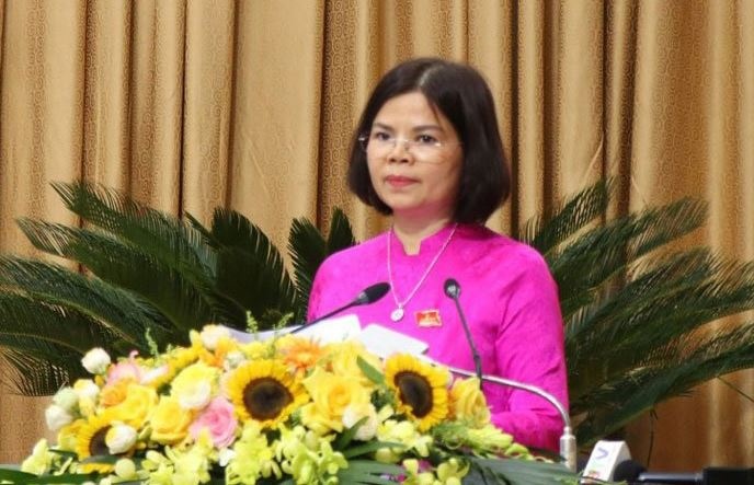 Ba Nguyen Huong Giang duoc bau lam Chu tich HDND tinh Bac Ninh hinh anh