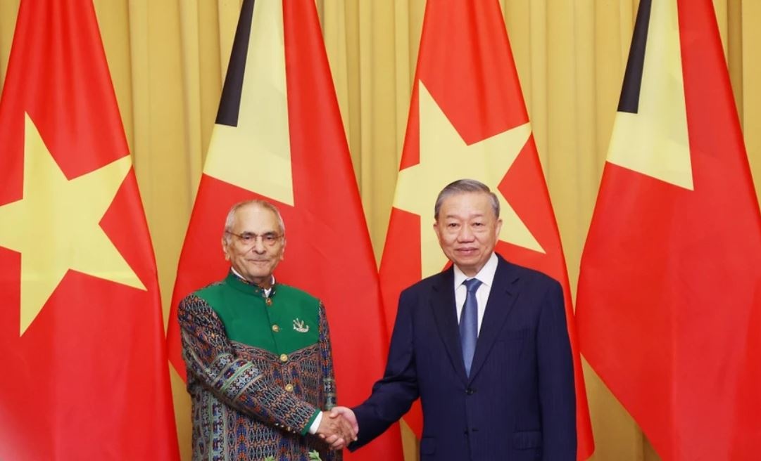 Chu tich nuoc To Lam hoi dam voi Tong thong Timor-Leste hinh anh