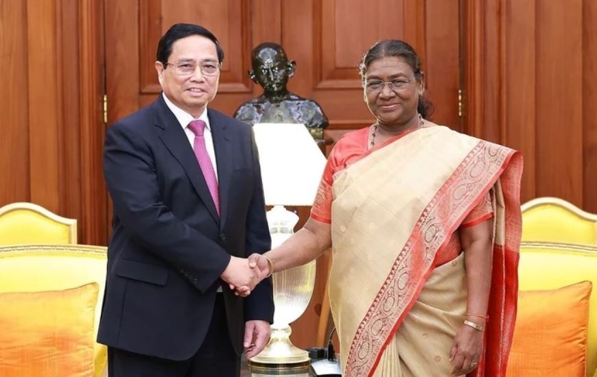 Thu tuong Pham Minh Chinh hoi kien Tong thong An Do hinh anh