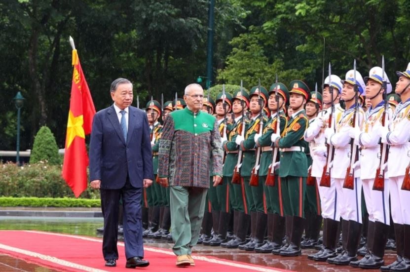Chu tich nuoc chu tri le don chinh thuc Tong thong Timor-Leste hinh anh