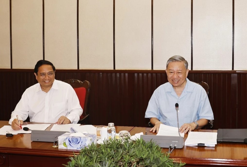 Tong Bi thu, Chu tich nuoc To Lam chu tri phien hop lanh dao chu chot hinh anh