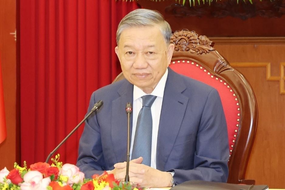 Tong Bi thu, Chu tich nuoc To Lam dien dam voi Tong thong Nga Putin hinh anh