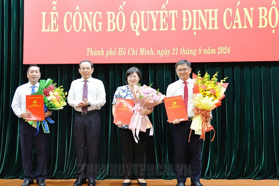 Bo sung 4 dong chi tham gia Ban Thuong vu Thanh uy TP.HCM hinh anh