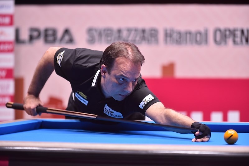 Daniel Sanchez dang quang Giai Carom 3 bang PBA Tour tai Ha Noi hinh anh