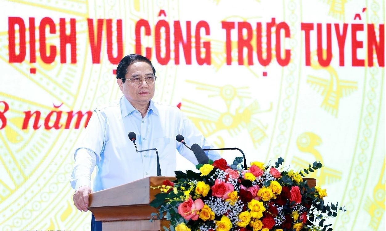 Thu tuong chu tri Hoi nghi ve dich vu cong truc tuyen hinh anh