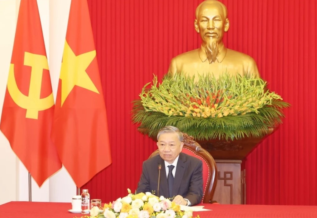 Tong Bi thu, Chu tich nuoc To Lam dien dam voi Tong thong Han Quoc hinh anh